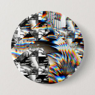 Macaron Rond 7,6 Cm Attaque arc-en-ciel