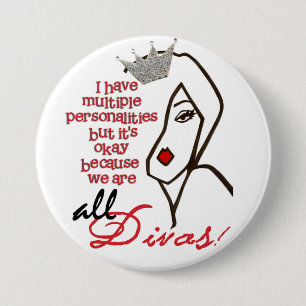 Macaron Rond 7,6 Cm Au-dessous de un diadème nous nous tenons !