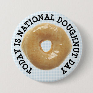 Macaron Rond 7,6 Cm Aujourd'hui est le Bouton de la Fête nationale de