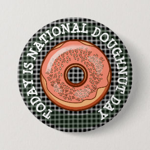Macaron Rond 7,6 Cm Aujourd'hui est le Bouton de la Fête nationale de