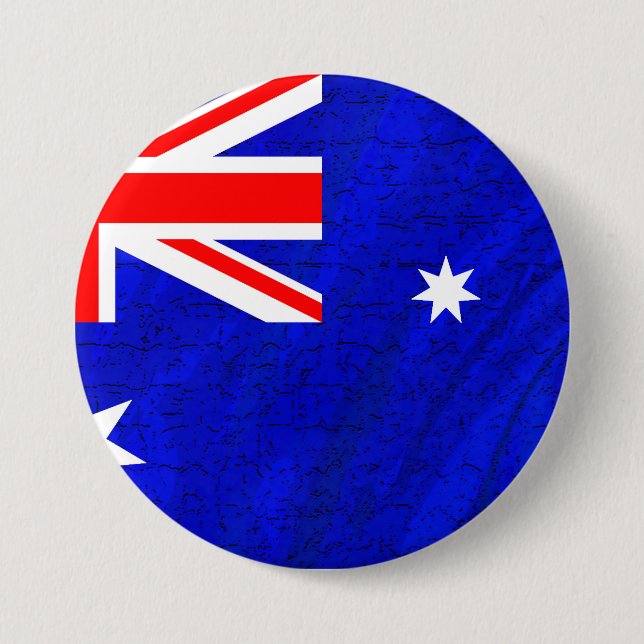 Macaron Rond 7,6 Cm Australie (Devant)