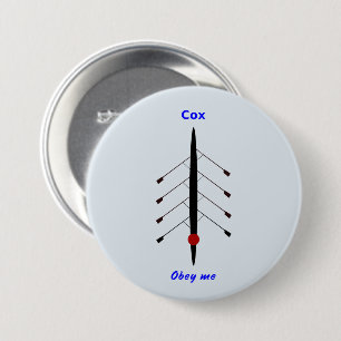 Macaron Rond 7,6 Cm Aviron cox obéissez-moi