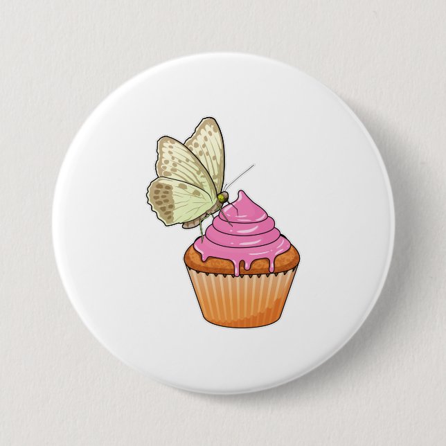 Macaron Rond 7,6 Cm Babfly muffin (Devant)