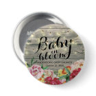 Baby in Bloom Baby shower Fleur String Bois clair
