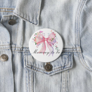Macaron Rond 7,6 Cm Baby Shower Arc-en-Ciel Fleurs Aquarelle - future