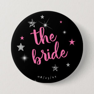 Macaron Rond 7,6 Cm Bachelorette Bride Disco ID925