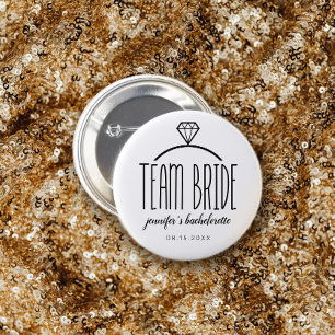 Macaron Rond 7,6 Cm Bachelorette de l'équipe de ceinture de diamant