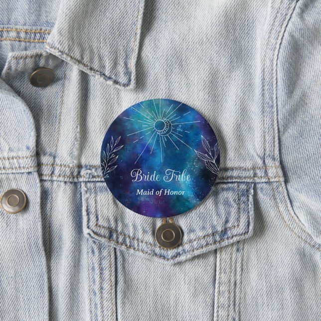 Macaron Rond 7,6 Cm Bachelorette mystique (En situation)