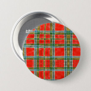 Macaron Rond 7,6 Cm BAIN MAC BAIN TARTAN - Bouton rond