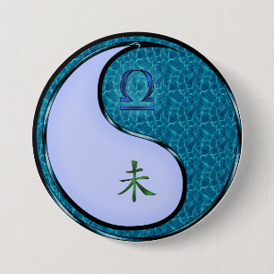 Macaron Rond 7,6 Cm Balance & Chèvre d'Eau