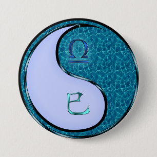 Macaron Rond 7,6 Cm Balance & Serpent d'eau