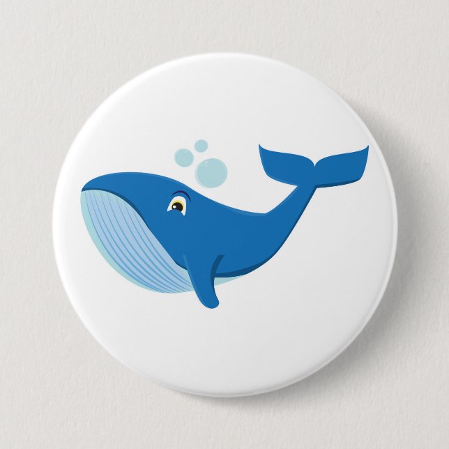 Macaron Rond 7,6 Cm Baleine (Devant)