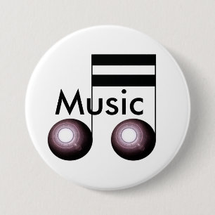 Macaron Rond 7,6 Cm Bande de professeurs de musiciens de Pin de bouton