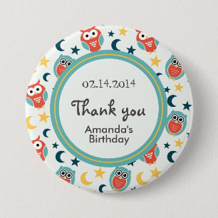 Macaron Rond 7,6 Cm Bande dessinée mignonne de couche-tard avec la