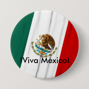 Macaron Rond 7,6 Cm Bandera de México