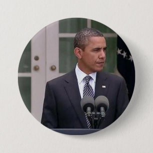 Macaron Rond 7,6 Cm Barack Obama