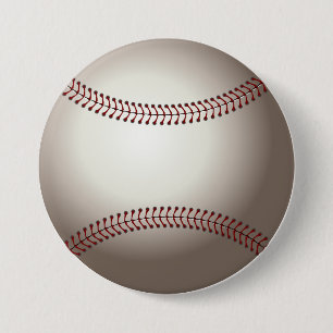 Macaron Rond 7,6 Cm Baseball