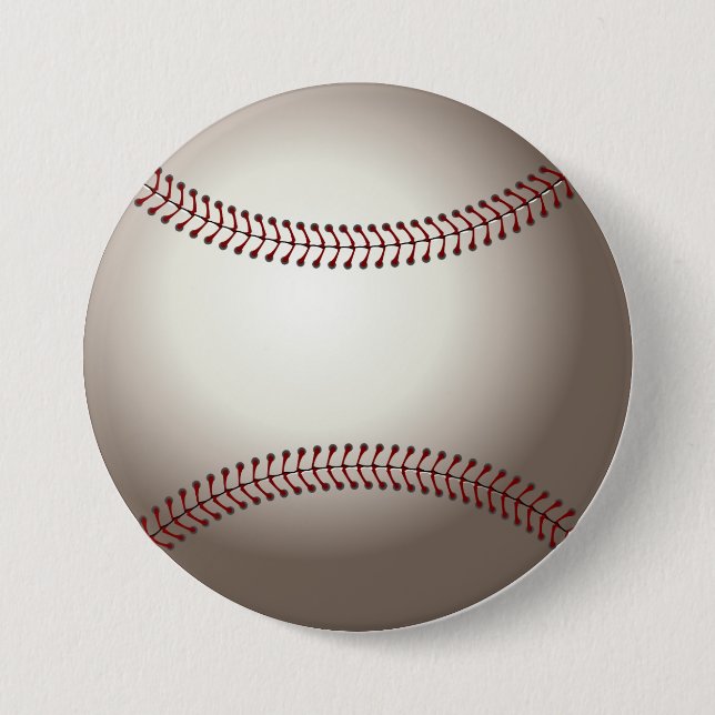 Macaron Rond 7,6 Cm Baseball (Devant)