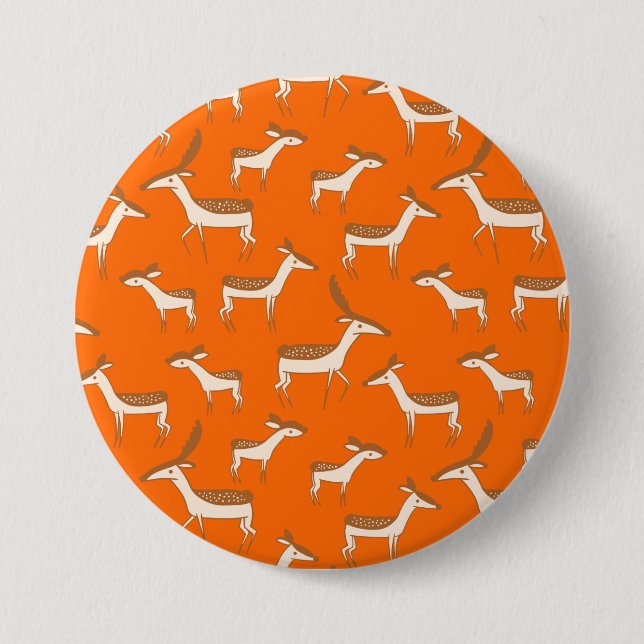 Macaron Rond 7,6 Cm Bébé mignon cerf et famille (Devant)