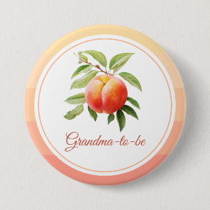 Macaron Rond 7,6 Cm Bébé Shower Fuzz pêche