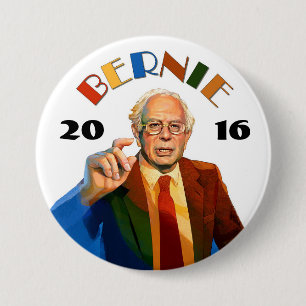 Macaron Rond 7,6 Cm Bernie Sanders 2016