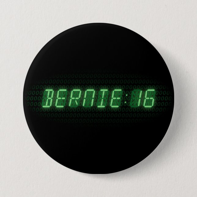 Macaron Rond 7,6 Cm Bernie Sanders 2016 Horloge (Devant)