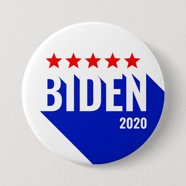 Macaron Rond 7,6 Cm Biden 2020 Élection présidentielle Démocrate Polit (Devant)