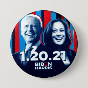 Macaron Rond 7,6 Cm Biden Harris 1.20.21.