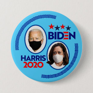 Macaron Rond 7,6 Cm Biden / Harris Covid-2020