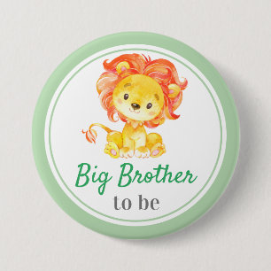 Macaron Rond 7,6 Cm Big Brother to be Jungle Safari Baby Boy Shower