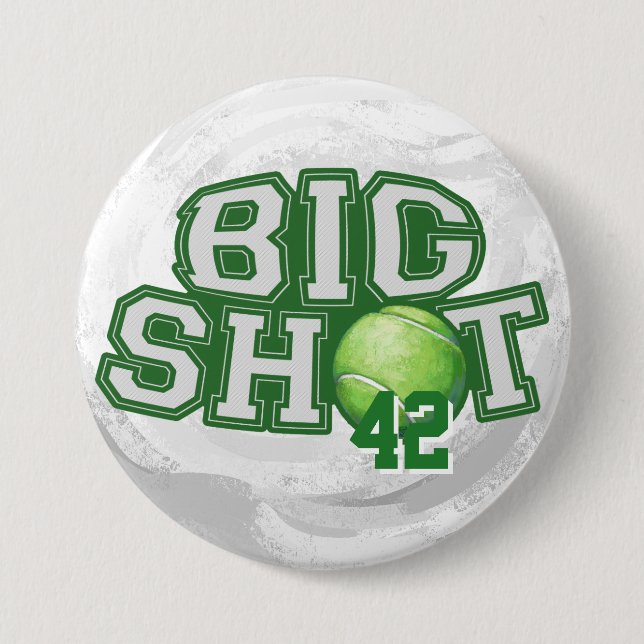 Macaron Rond 7,6 Cm Big Shot Tennis Ball (Devant)