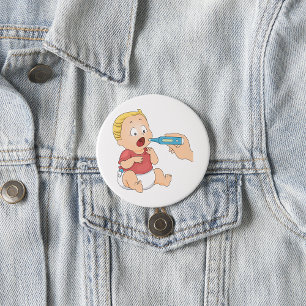 Macaron Rond 7,6 Cm Bilan de la température du bébé Santé pédiatrique