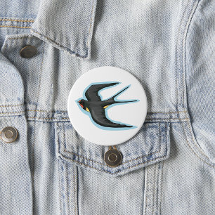 Macaron Rond 7,6 Cm Bird in Flight
