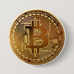 Macaron Rond 7,6 Cm Bitcoin Crypto grand bouton de la pièce Cool drô