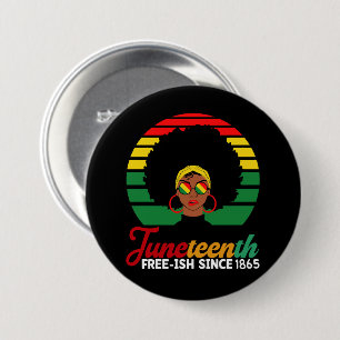 Macaron Rond 7,6 Cm Black Freedom Free Ish depuis 1865 Junetdix