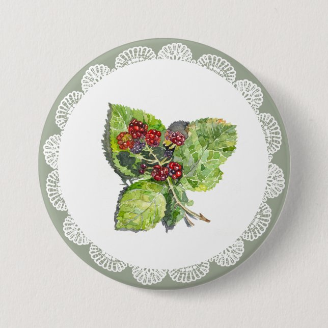 Macaron Rond 7,6 Cm BlackBerry (Devant)