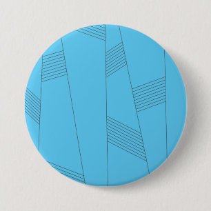 Macaron Rond 7,6 Cm Bleu, simple, élégant, abstrait motif