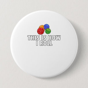 Macaron Rond 7,6 Cm Bocce Ball Gift Italian Bowling Bocci Pyer TShirt