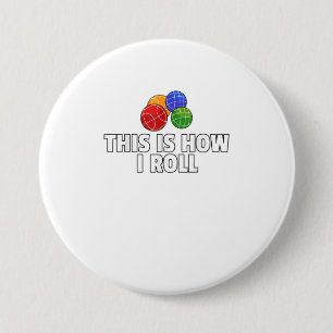 Macaron Rond 7,6 Cm Bocce Ball Gift Italien Bowling Bocci Pyer TShirt