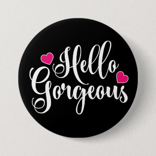 Macaron Rond 7,6 Cm Bonjour magnifique