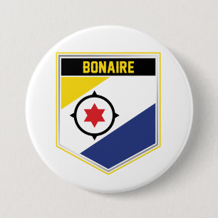 Macaron Rond 7,6 Cm Bouclier indicateur Bonaire