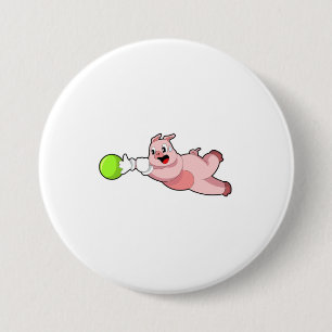Macaron Rond 7,6 Cm Boule de Bowling