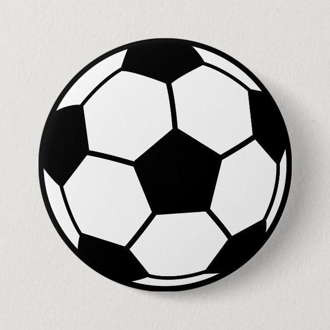 Macaron Rond 7,6 Cm Boule de football (Devant)