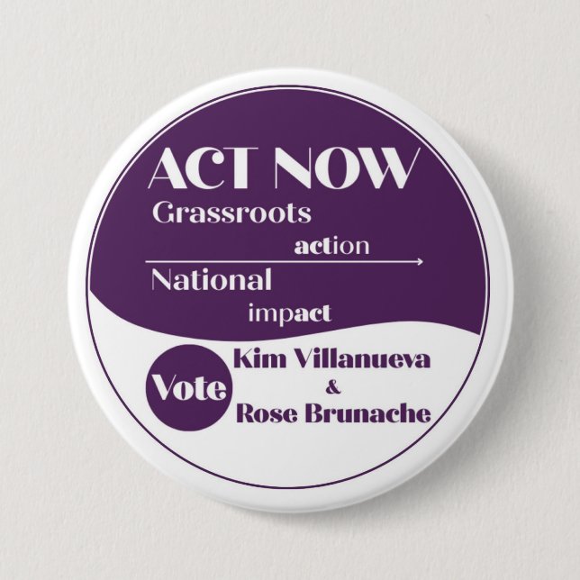 Macaron Rond 7,6 Cm Bouton (Devant)