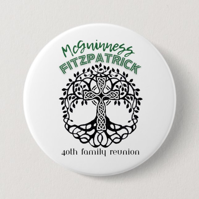 Macaron Rond 7,6 Cm bouton (Devant)