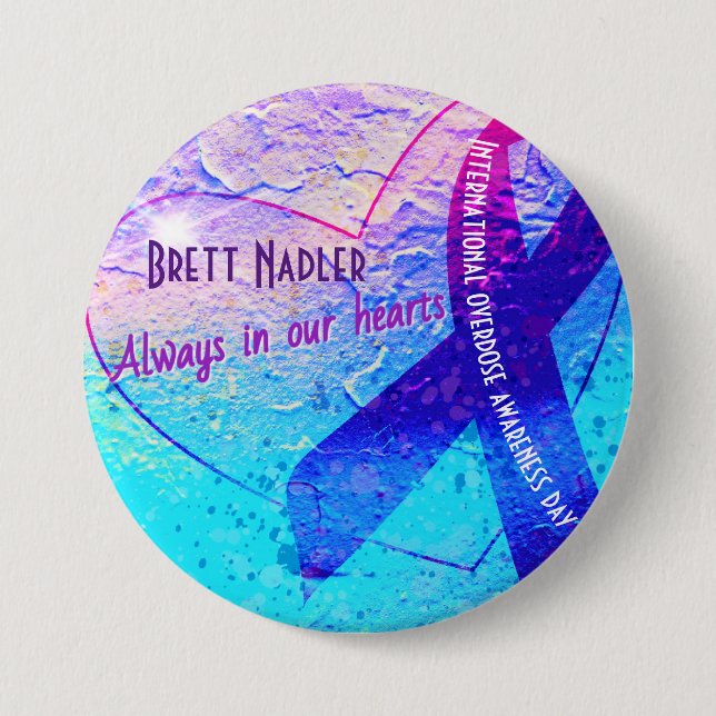 Macaron Rond 7,6 Cm Bouton (Devant)