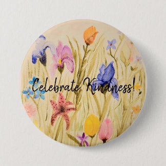 Macaron Rond 7,6 Cm Bouton 31/2" Celebrate Kindness