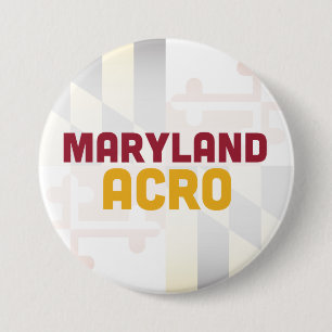 Macaron Rond 7,6 Cm Bouton Acro du Maryland