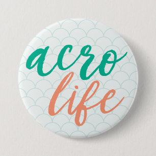 Macaron Rond 7,6 Cm Bouton Acro Life