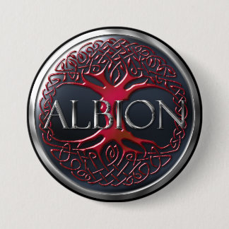 Macaron Rond 7,6 Cm Bouton Albion Ruby Red HMA